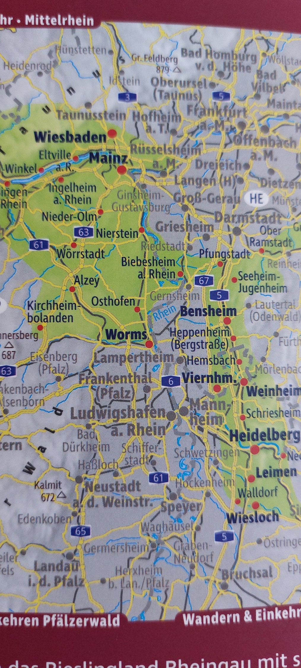 das Wandergebiet