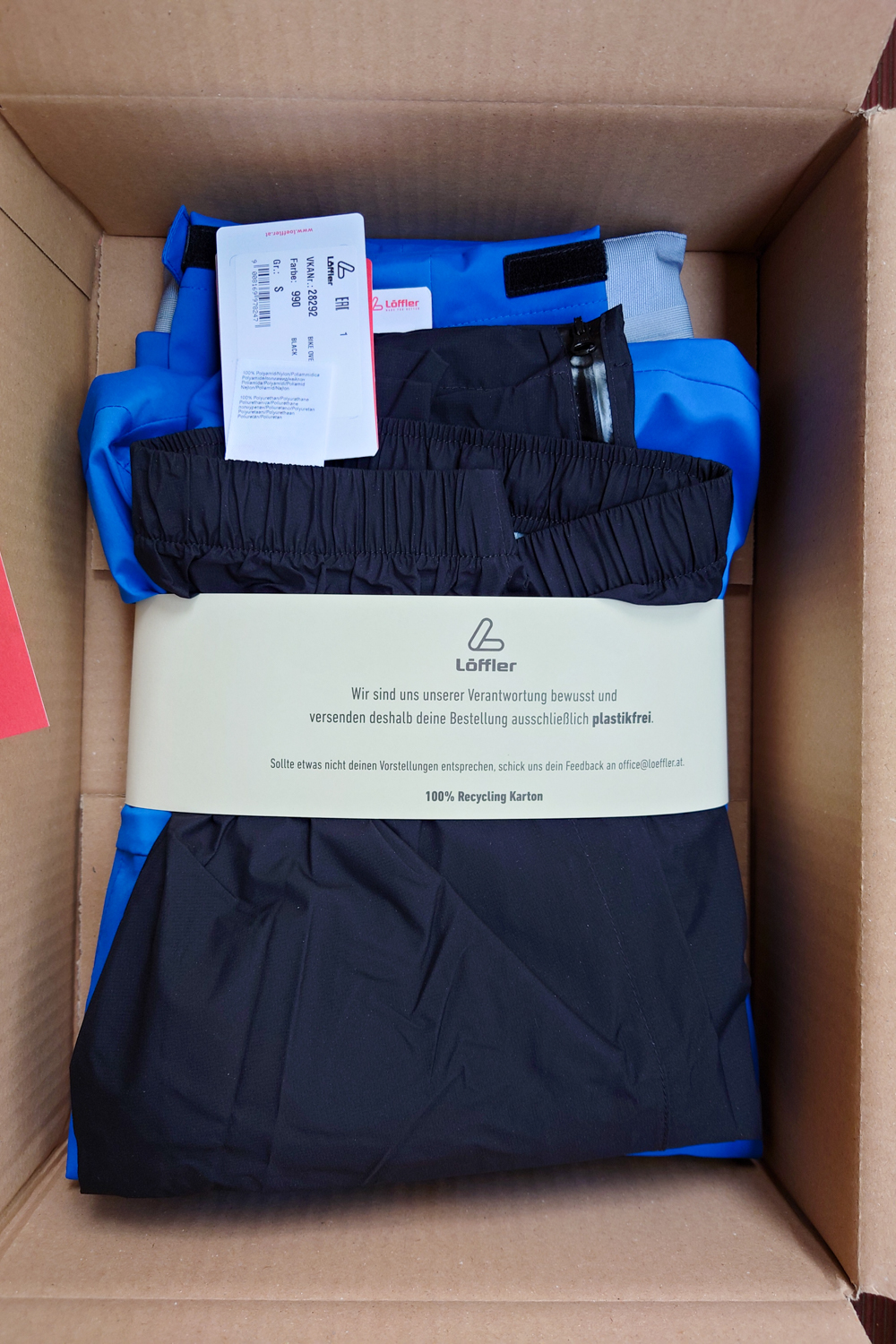 Jacke Verpackt