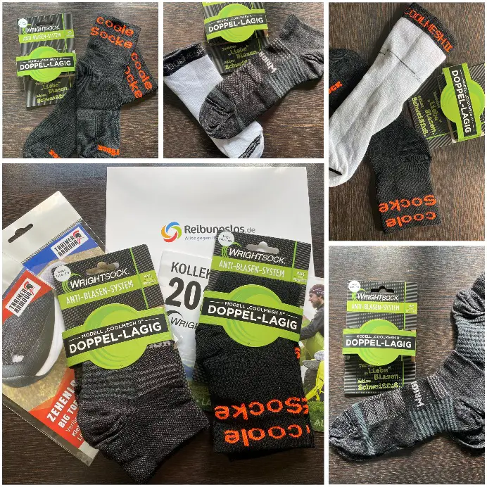Coole doppellagige Sportsocken mit besonderen Effekten.