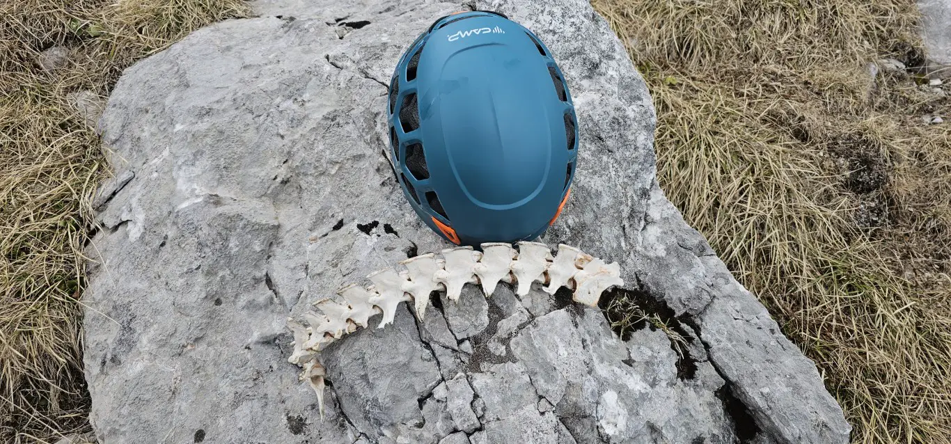 helm neben gamsknochen
