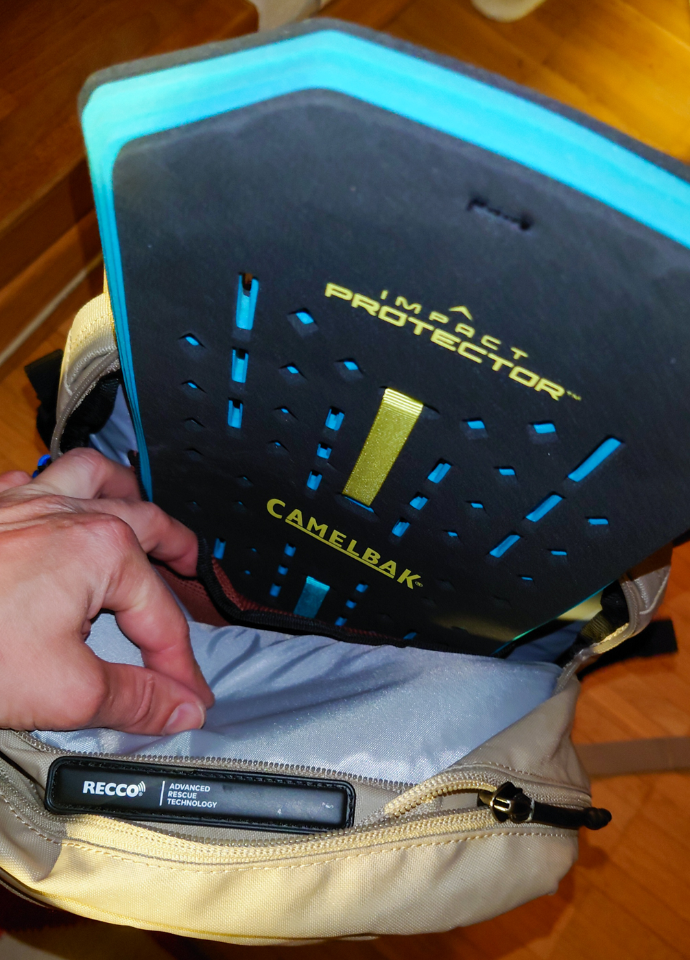 Protektor im Rucksack