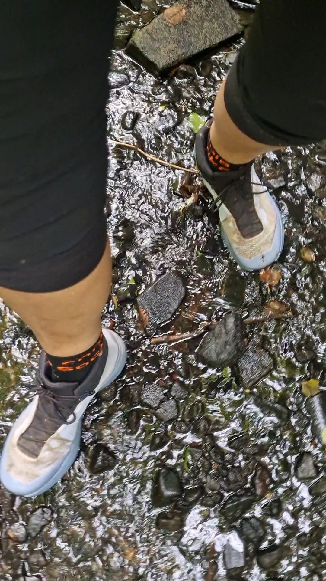Die Füße blieben nicht nur innen trocken, die Schuhe trockneten auch nach einem "Bach Lauf" sehr schnell wieder an der Luft.