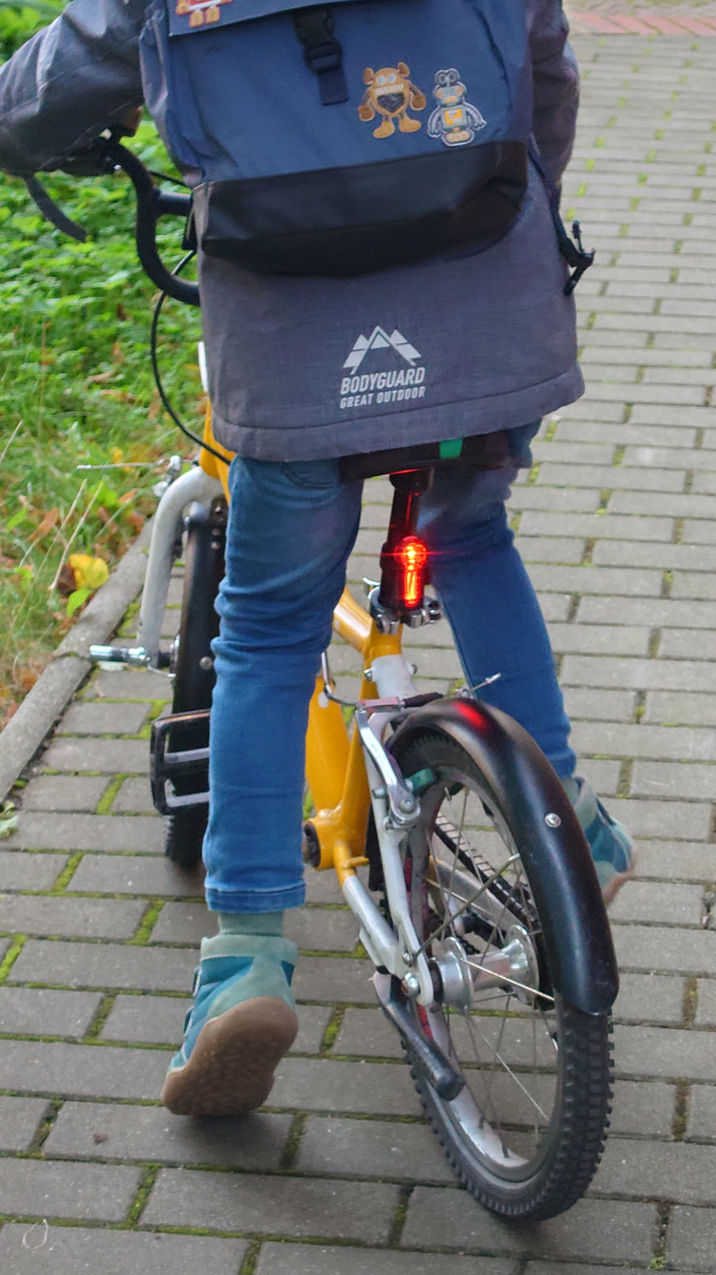 Rücklicht am Kinderrad