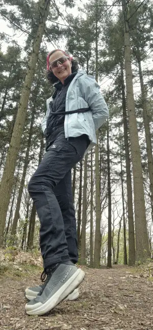 Waldtour mit Regen.