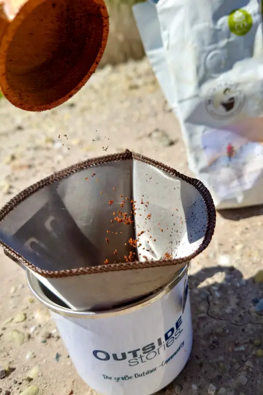 Der kompetente OUTSIDEstories-Test: ORIGIN OUTDOORS Kaffeefilter 'Riuso' 2-4 Tassen