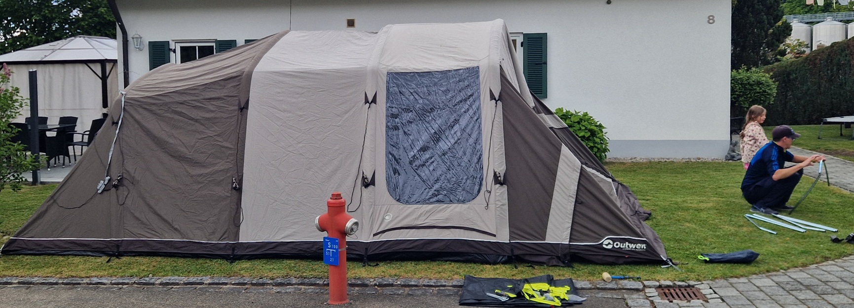 Der kompetente OUTSIDEstories-Test: Outwell Alabama sechs Air TC Familienzelt