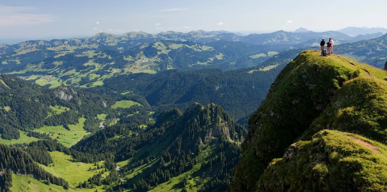 5 aussichtsreiche Wanderungen mit der Bergbahn in Vorarlberg-Bregenzer-Wald - Österreich