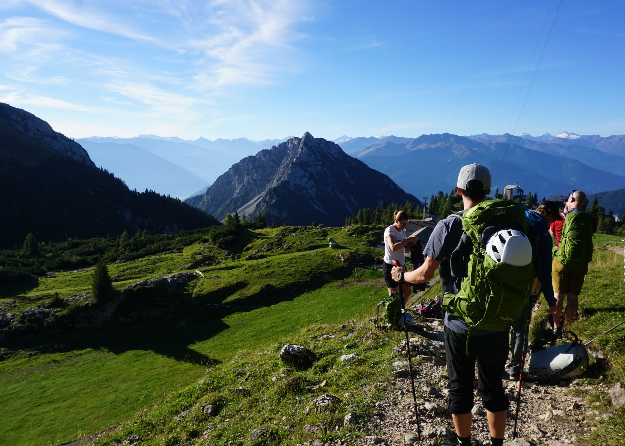 Aufstieg zum Klettersteig