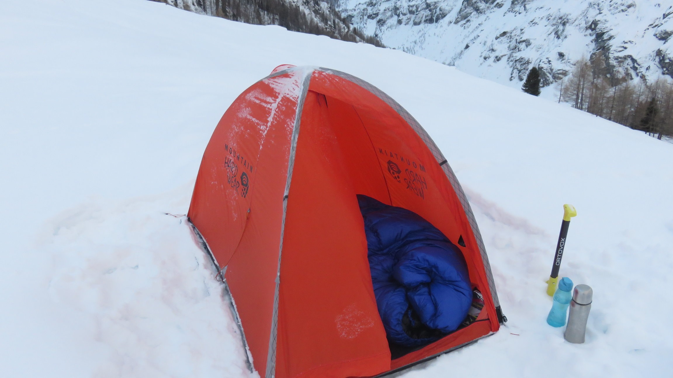 auf Wintertour am Bishorn in der Schweiz