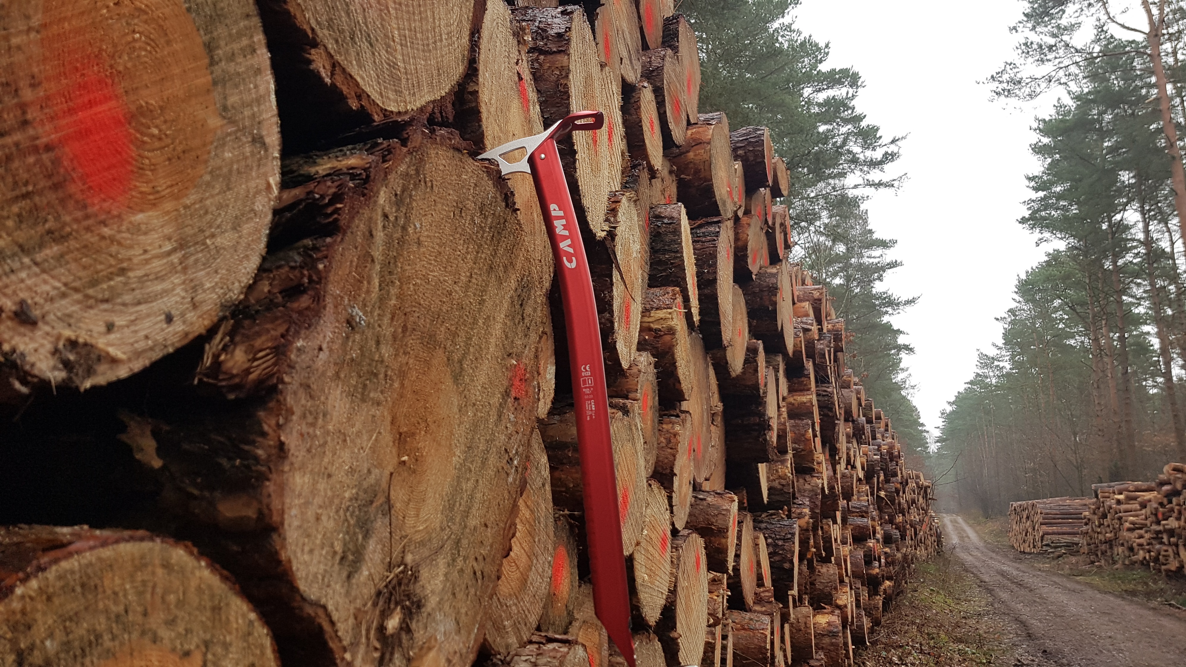Pickel am Holz
