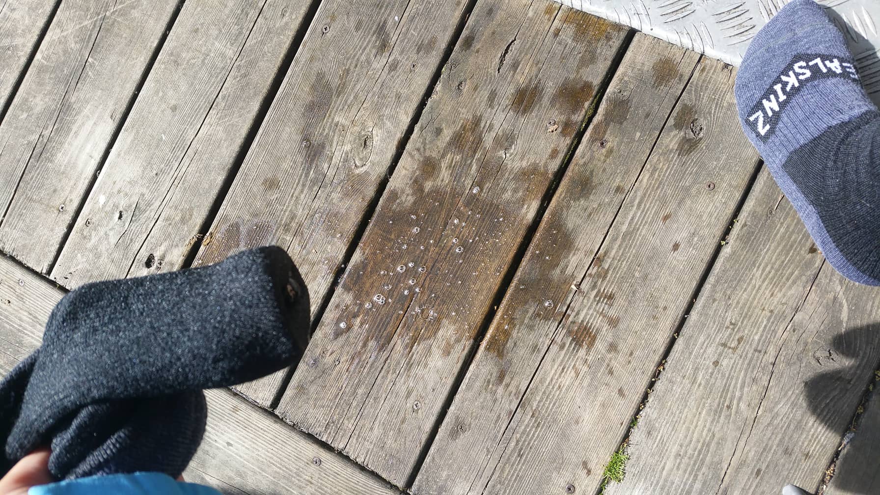 nach dem Schwimmen