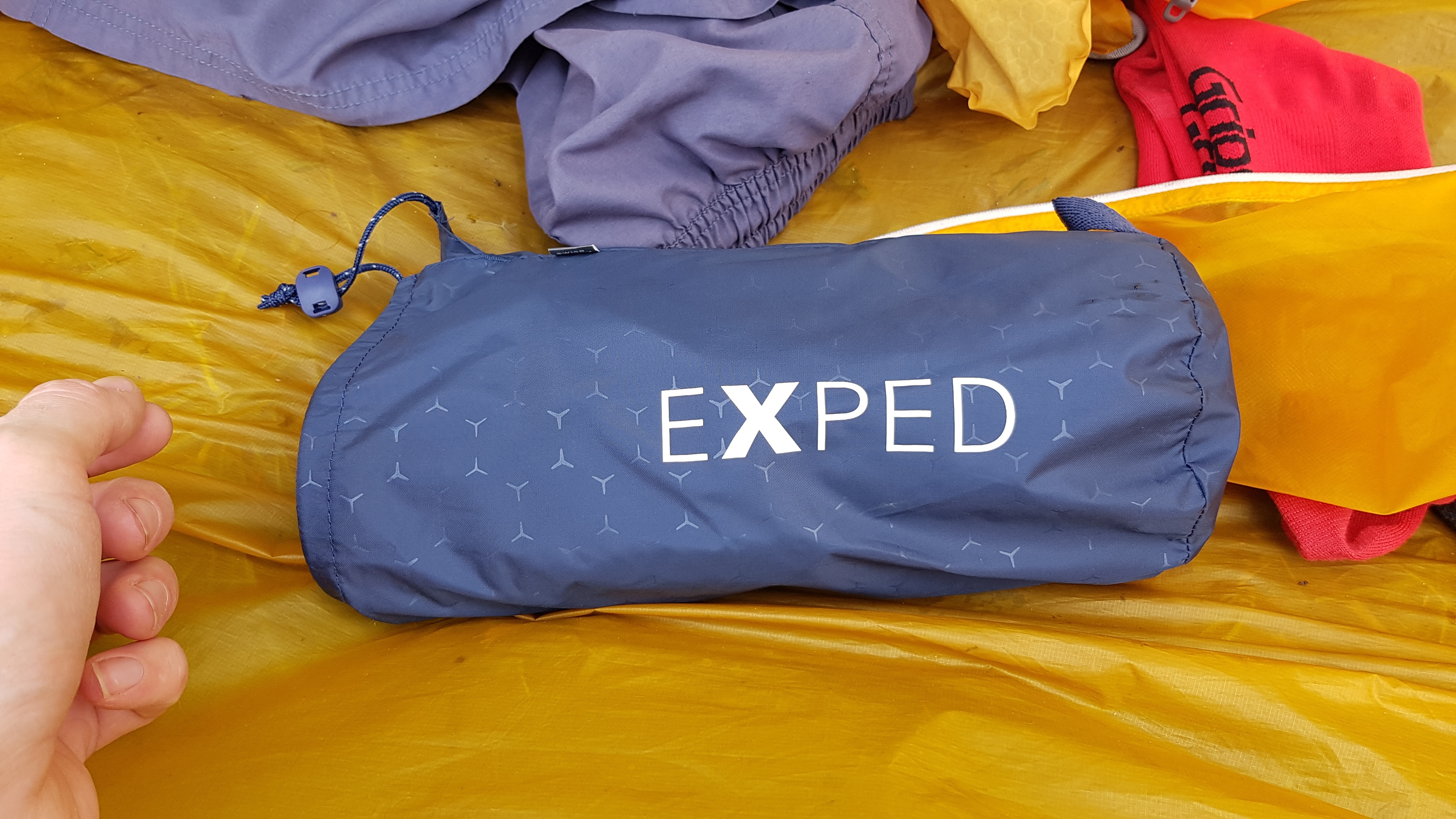 eingepackt ohne Pumpsack