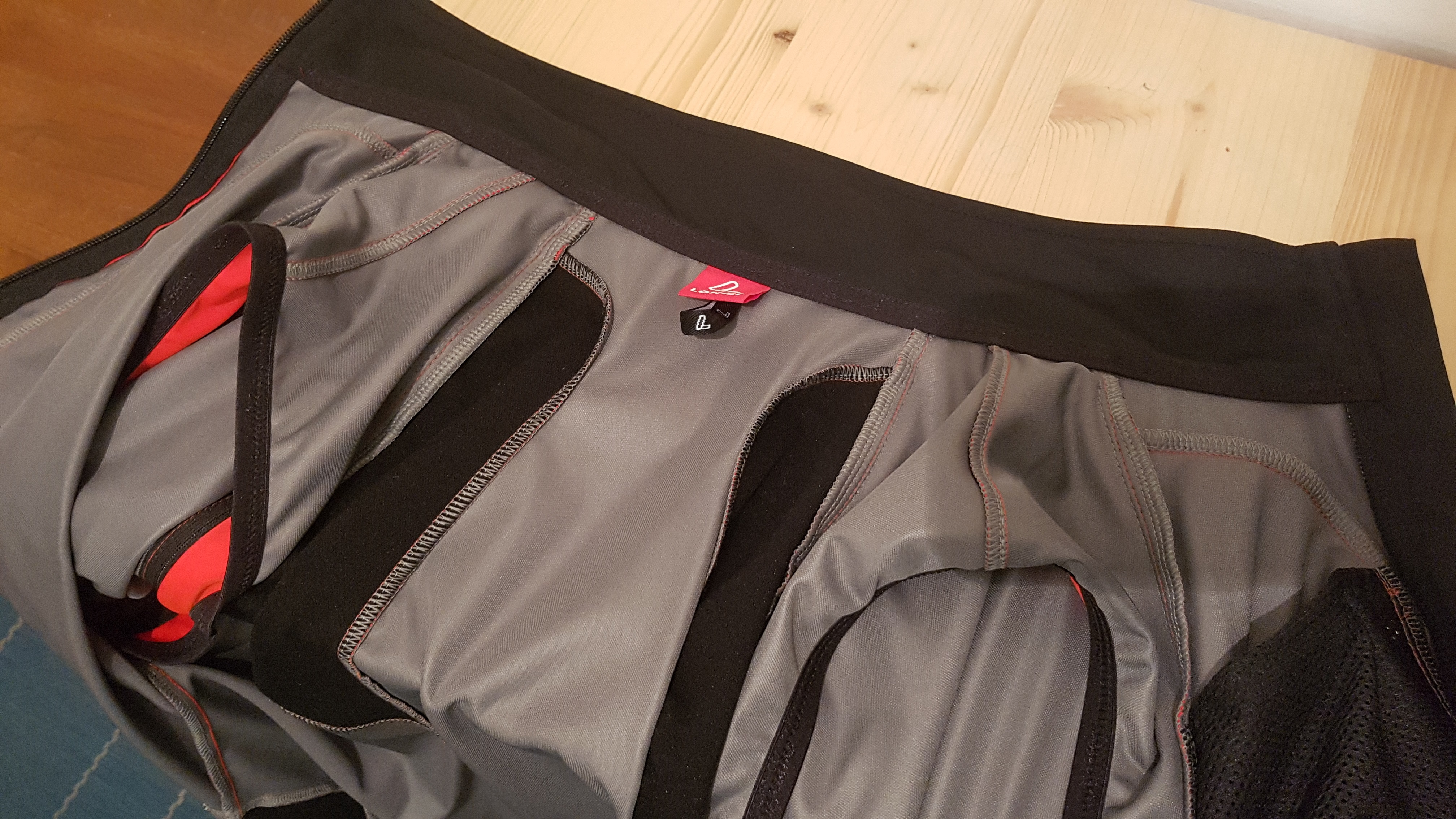 Innenseite der Jacke