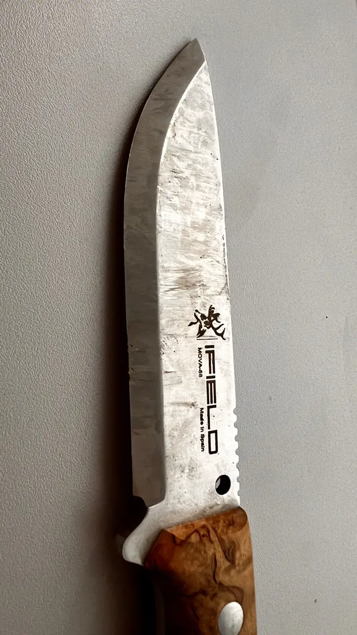 Klinge nach langer Benutzung
