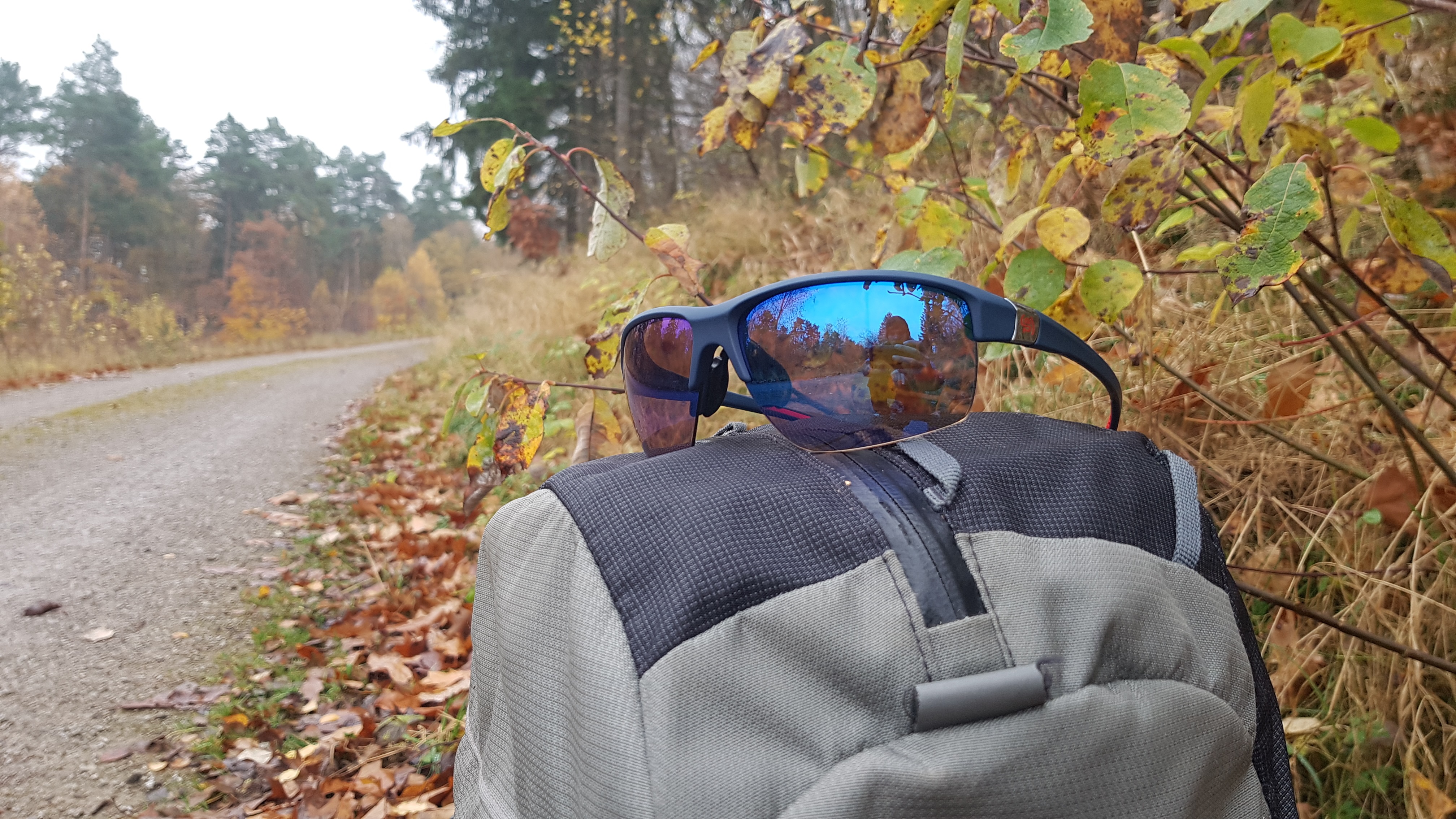 im Harz auf dem Rucksack