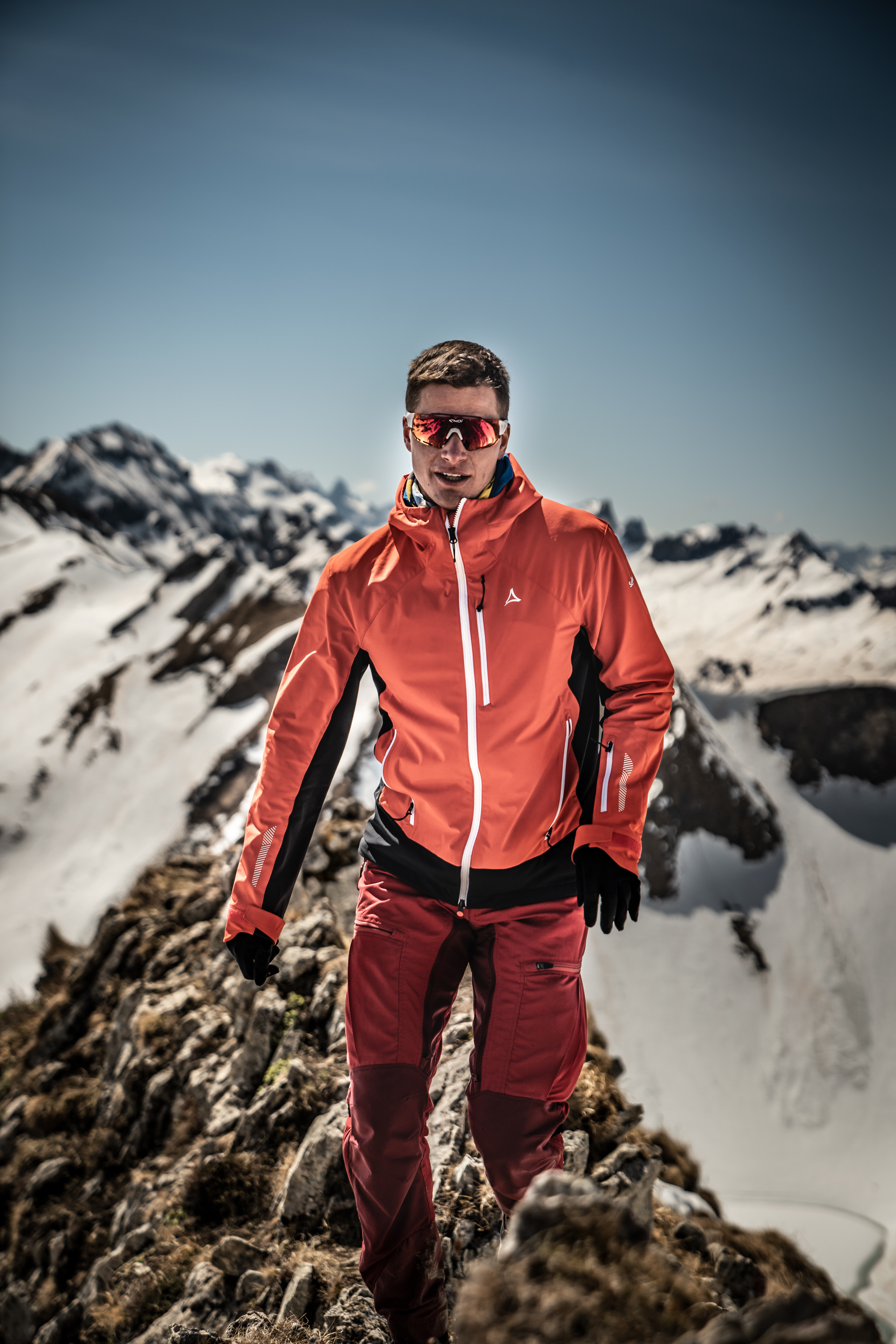 Jacke im Einsatz bei einer Winterwanderung am Schrecksee
