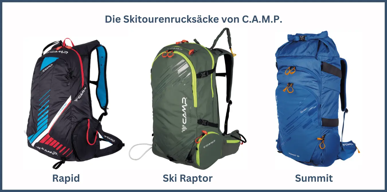 Die Skitourenrucksäcke von C.A.M.P. im Überblick