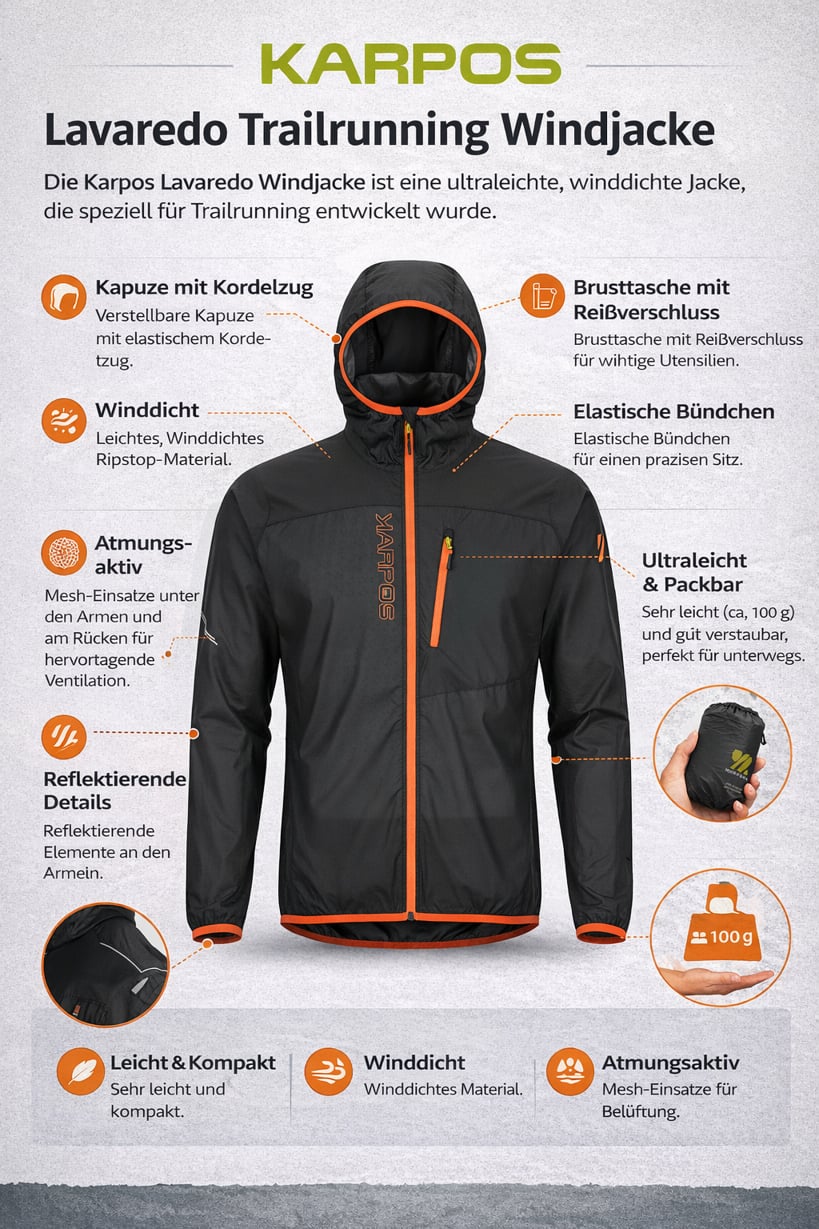 Der kompetente OUTSIDEstories-Test: KARPOS Lavaredo Wind ( M ) Jacket - Windjacke, Herren