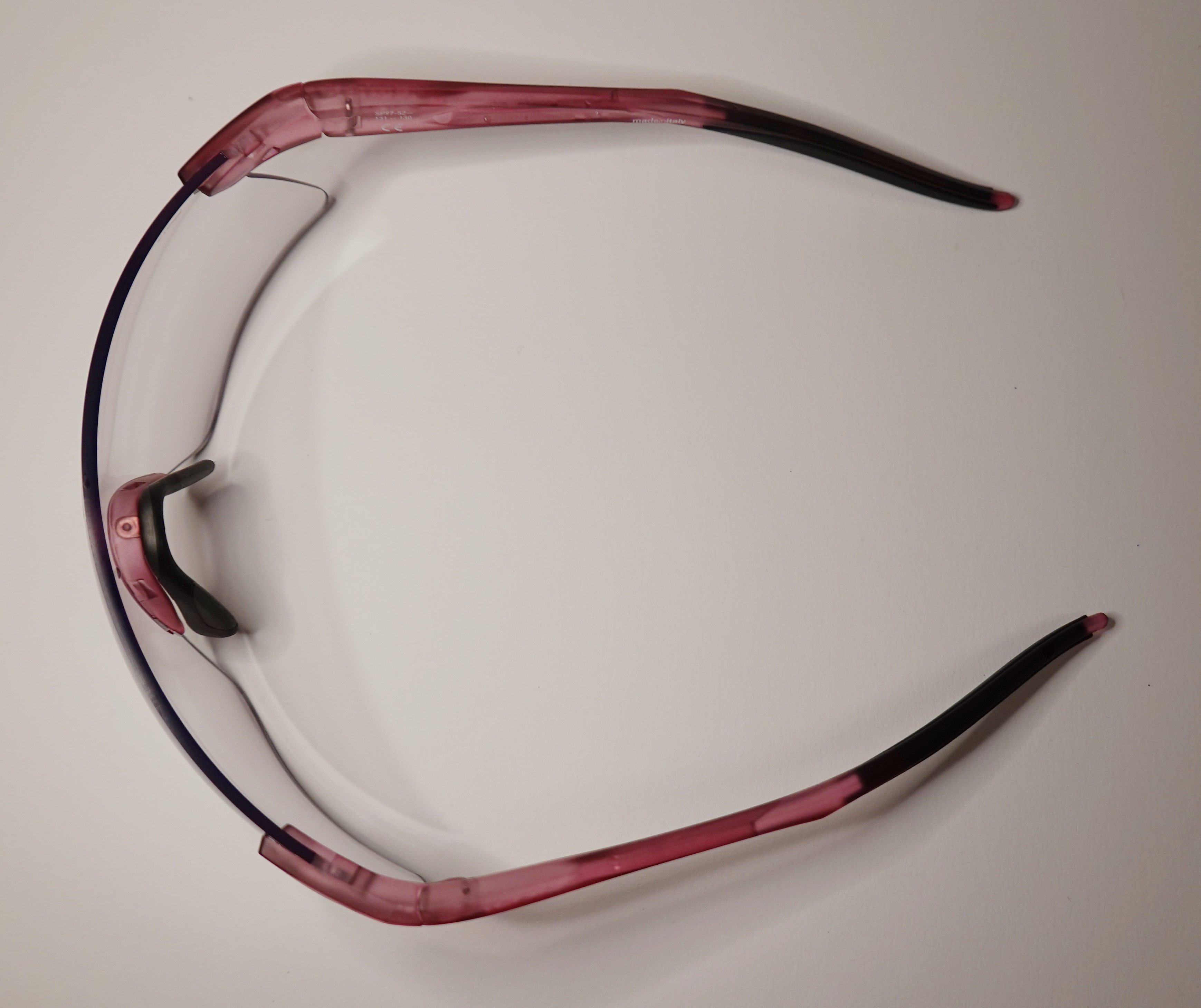 Brille von oben betrachtet
