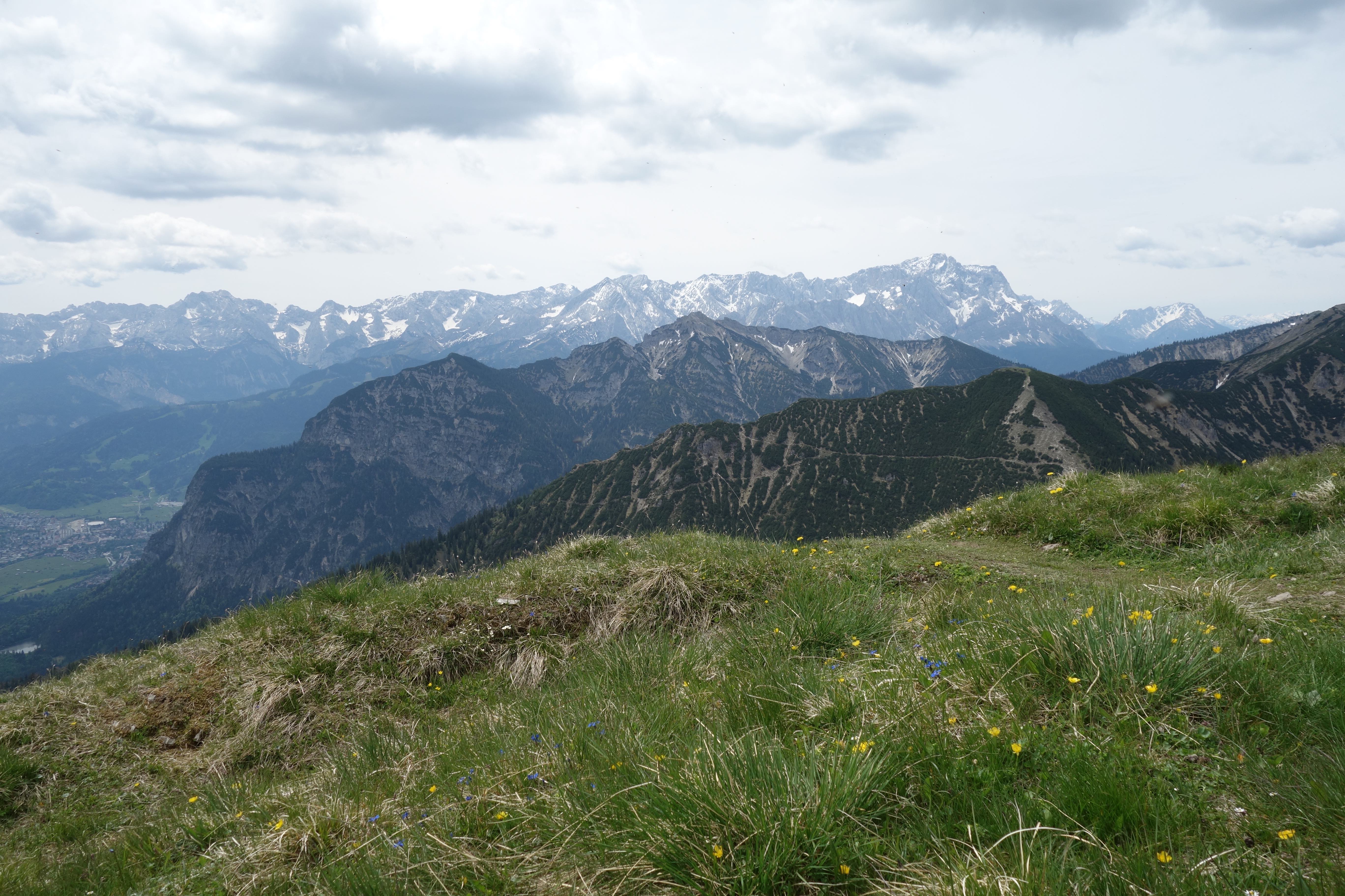 Ausblick vom Gipfel der Notkarspitze