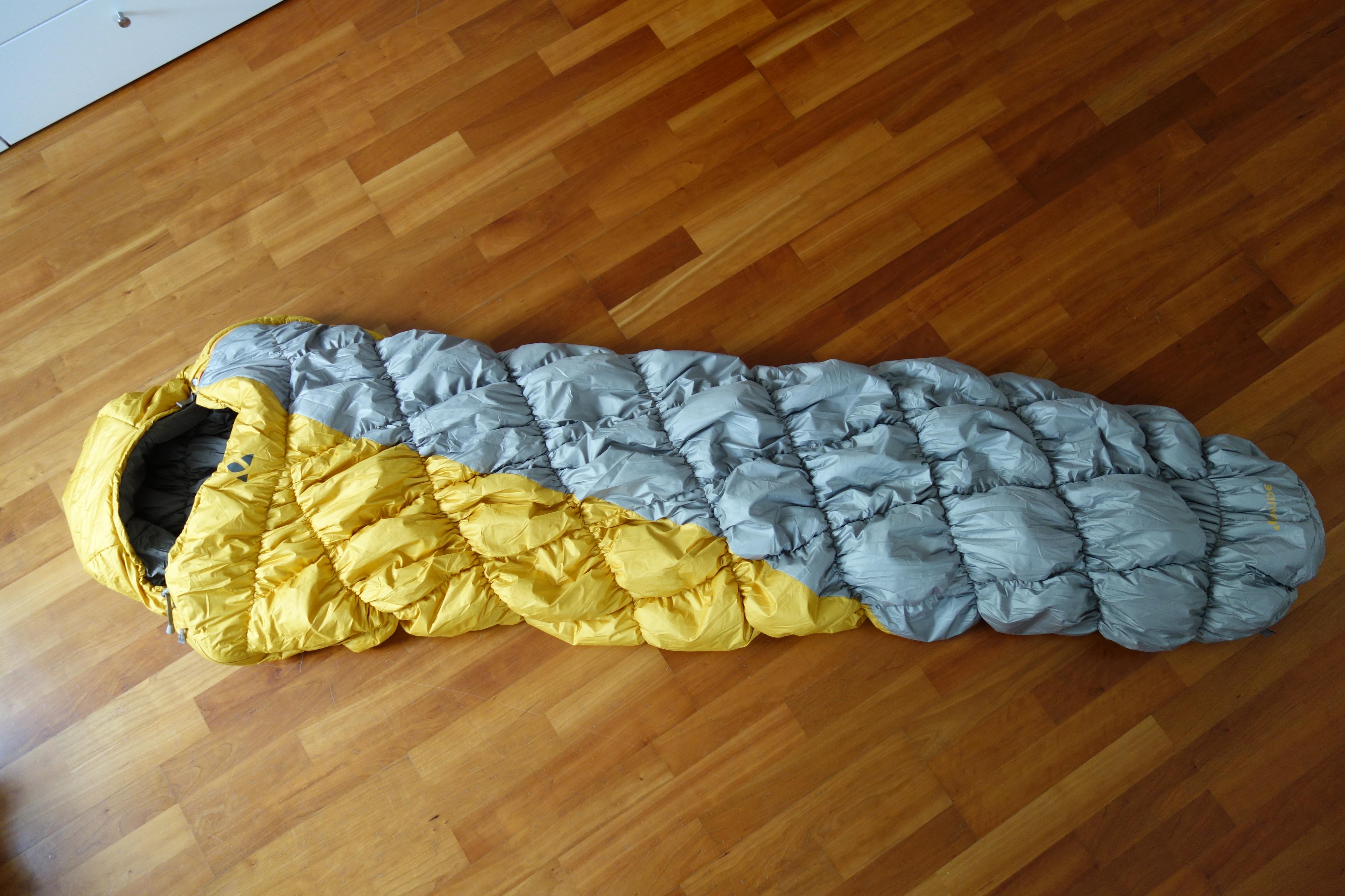 Schlafsack von oben