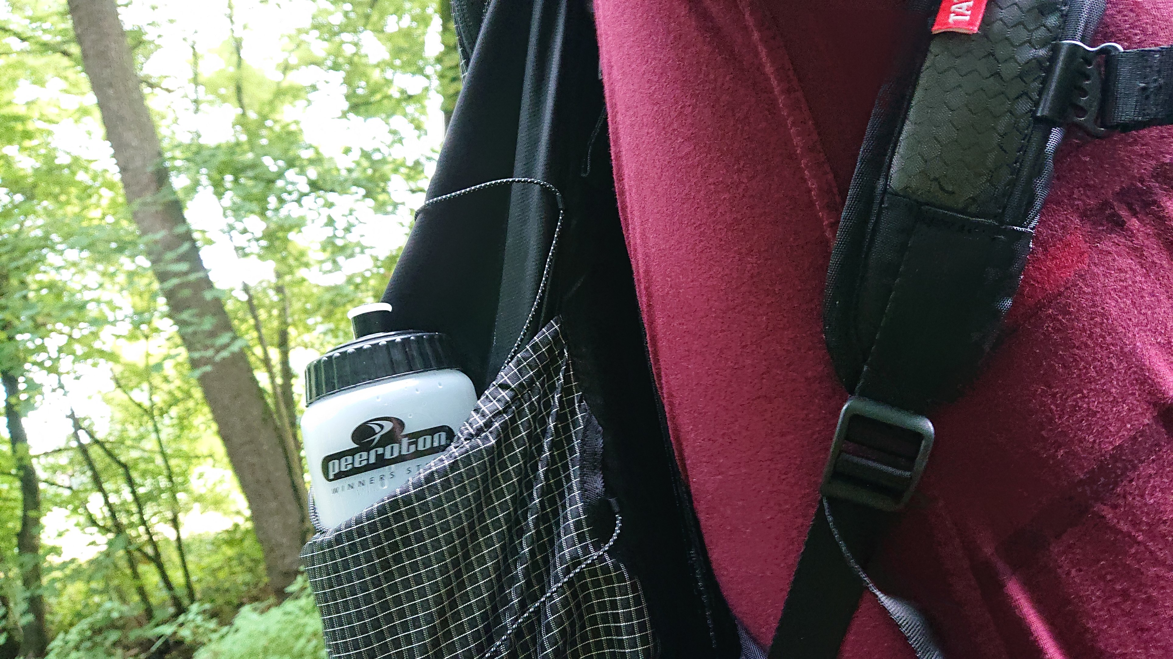 Rucksack nah am Rücken
