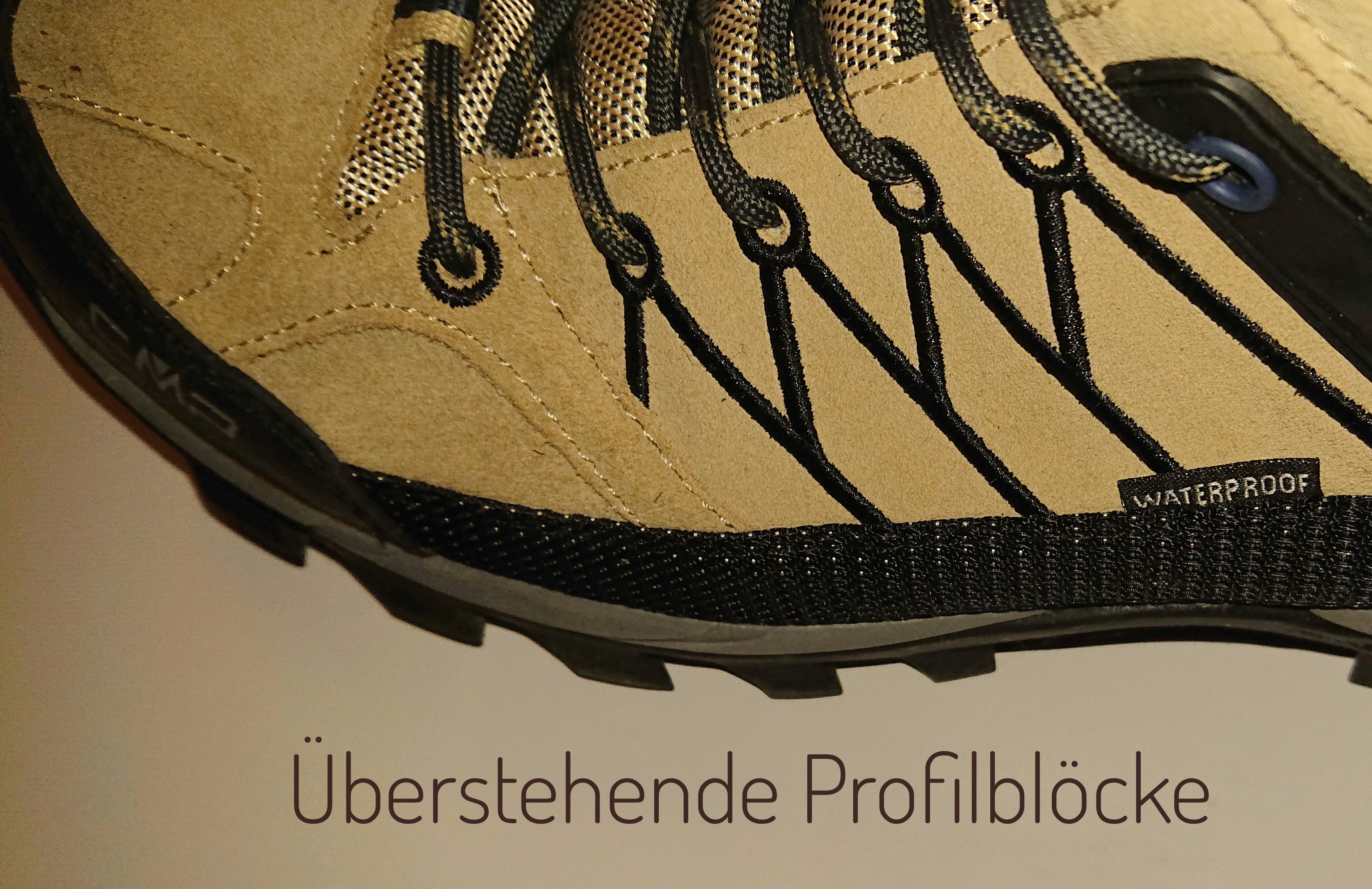 Überstehende Profilblöcke