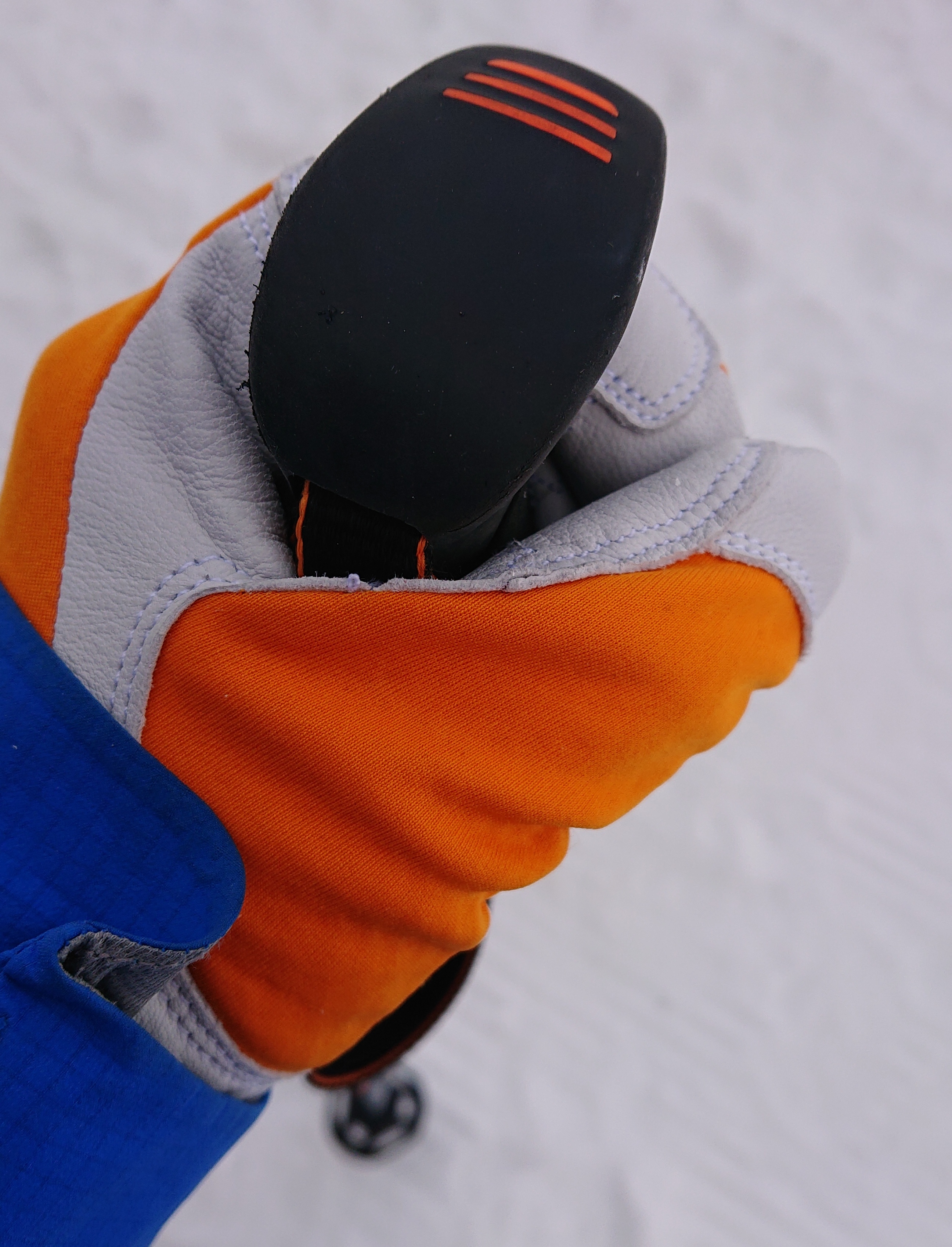 Handschuh und Stock