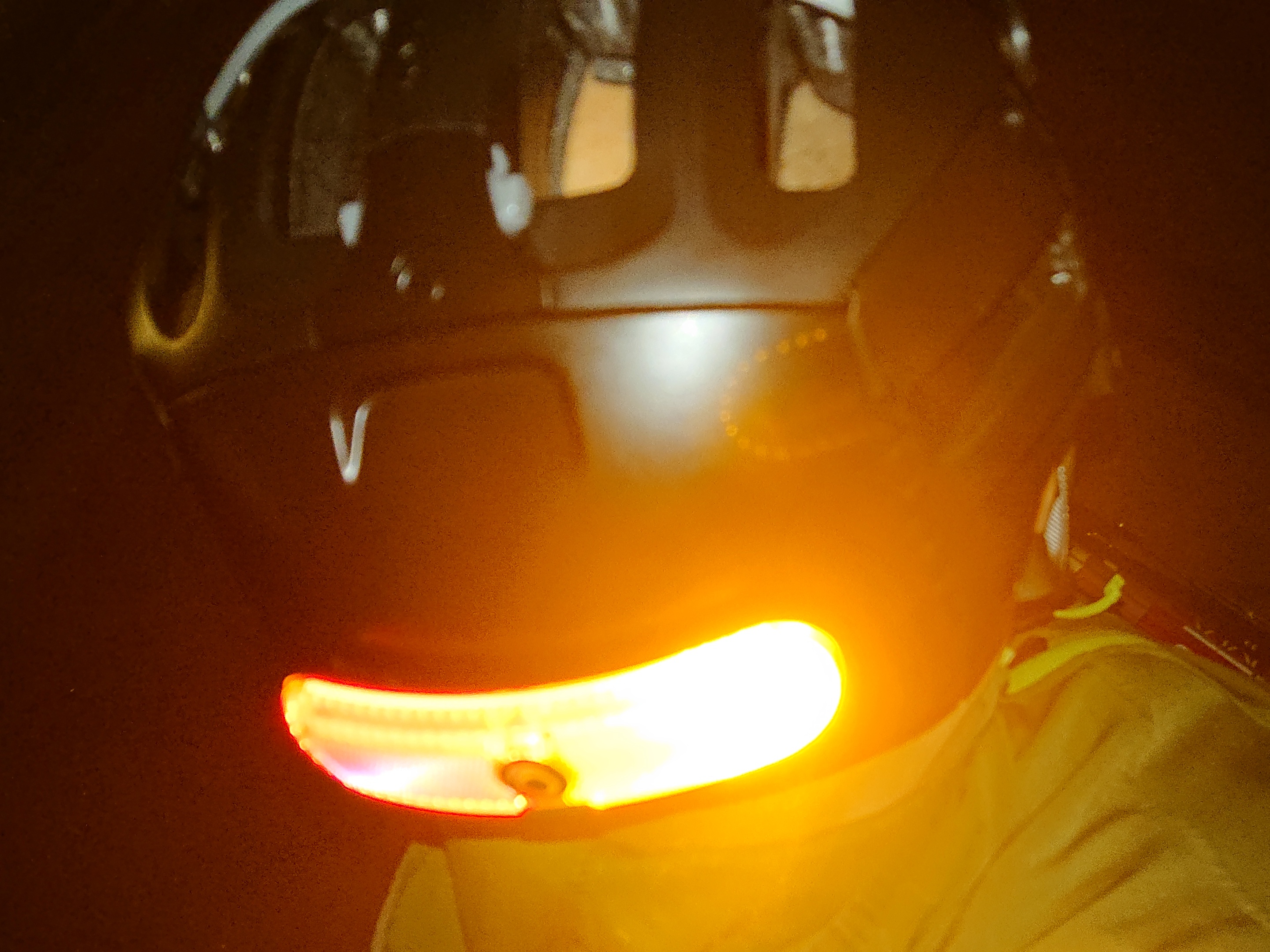Blinker am Helm