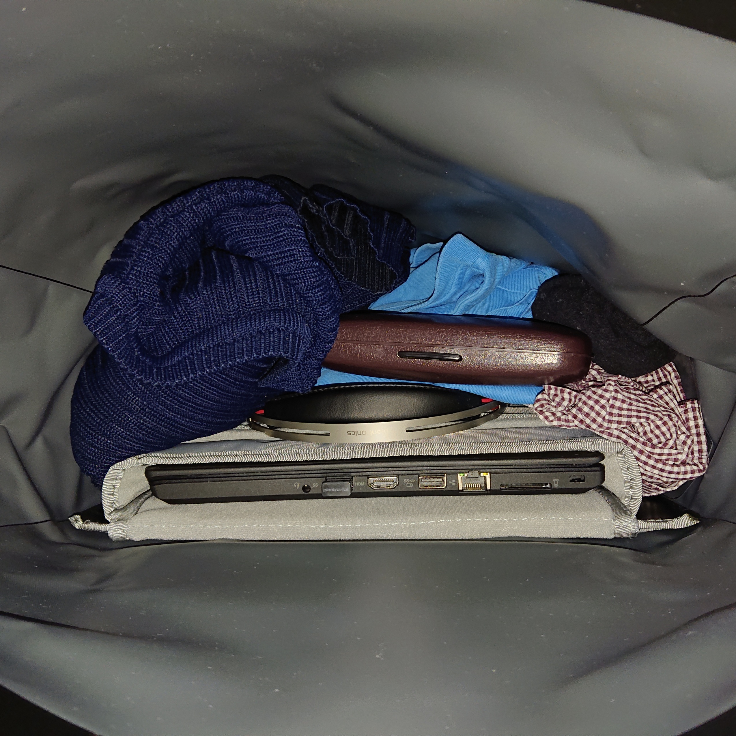 Tasche gepackt