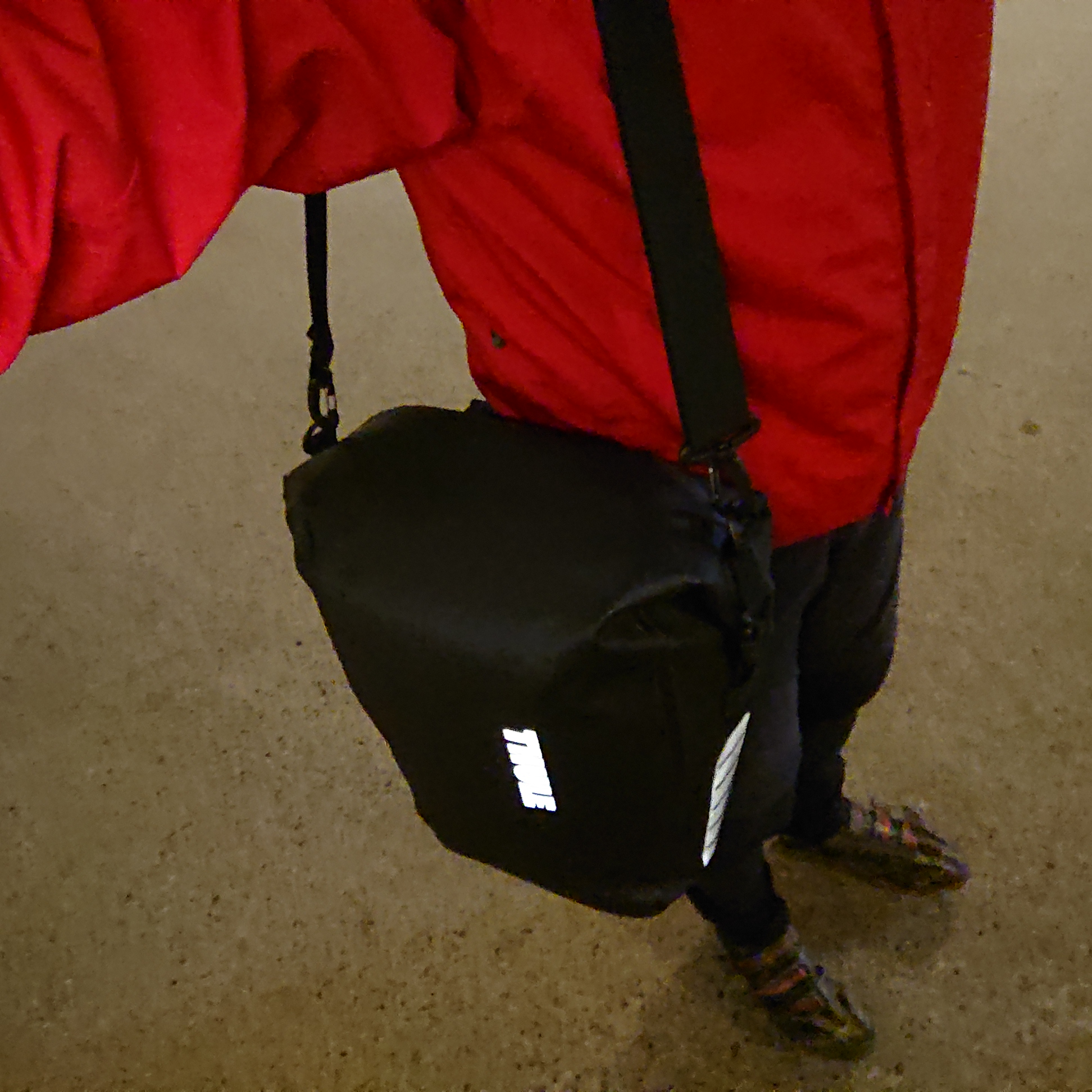 Tasche umgehängt