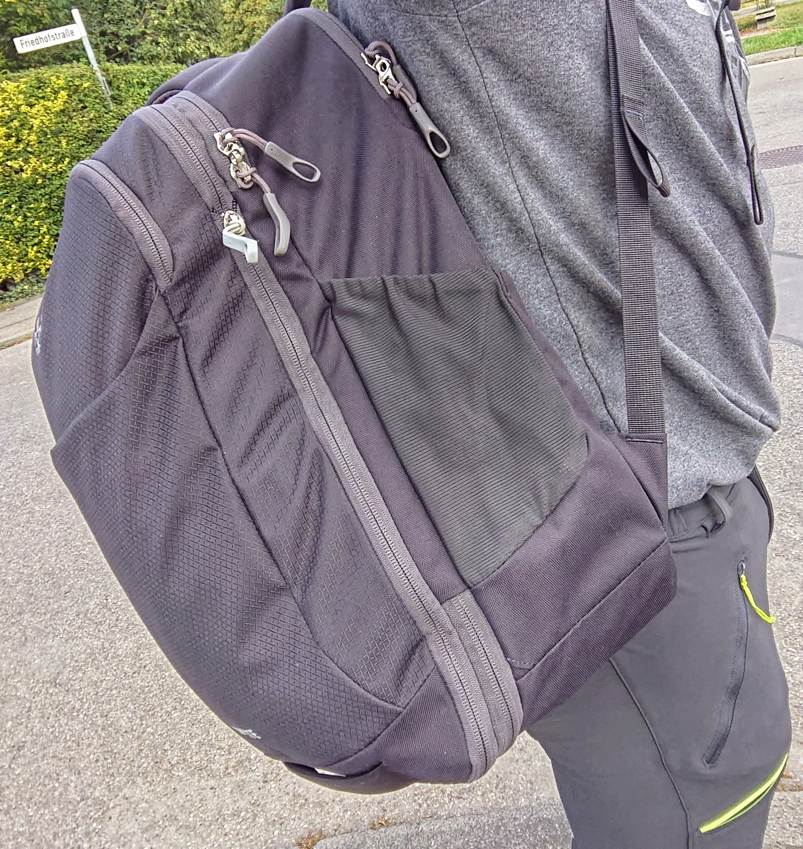 Rucksack gefüllt