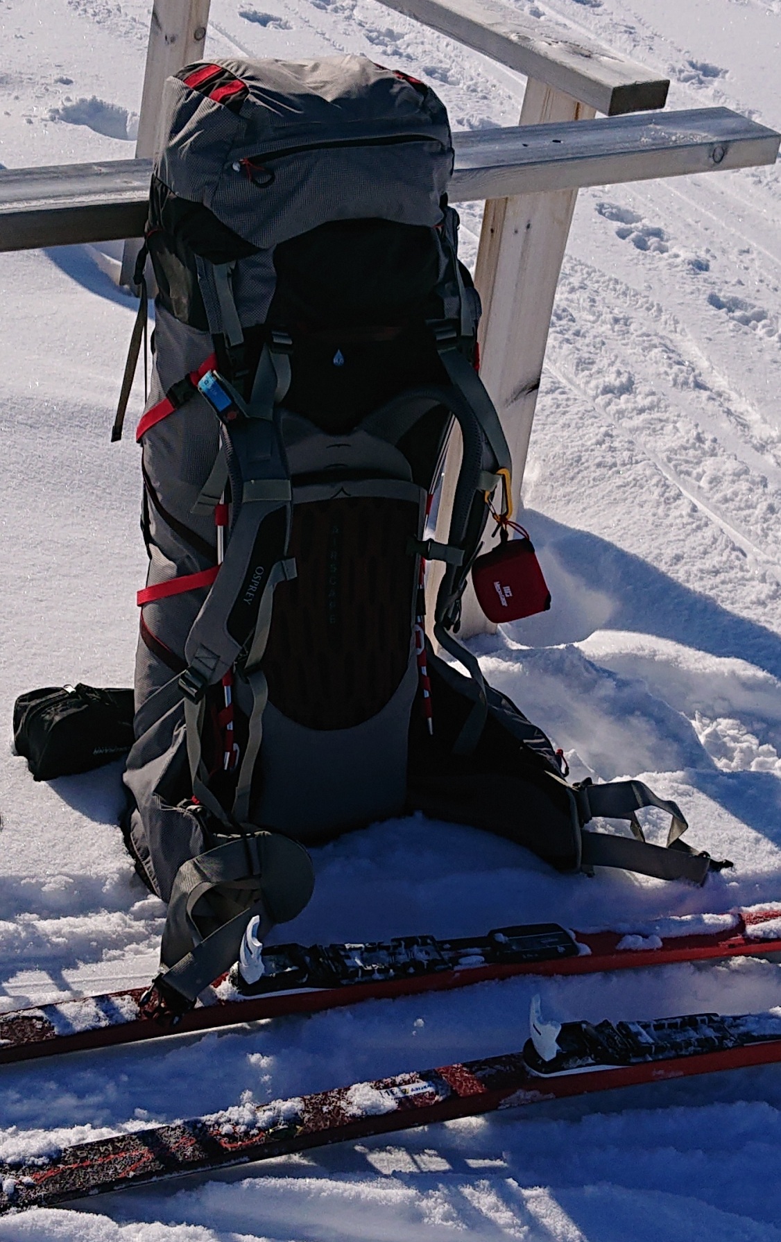 Voller Rucksack