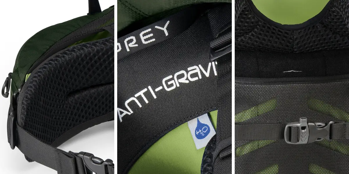 Detailbild_ Tragesysten an deinem Daypack bzw. Tagesrucksack