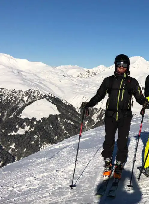 Abfahrt nach Skitour