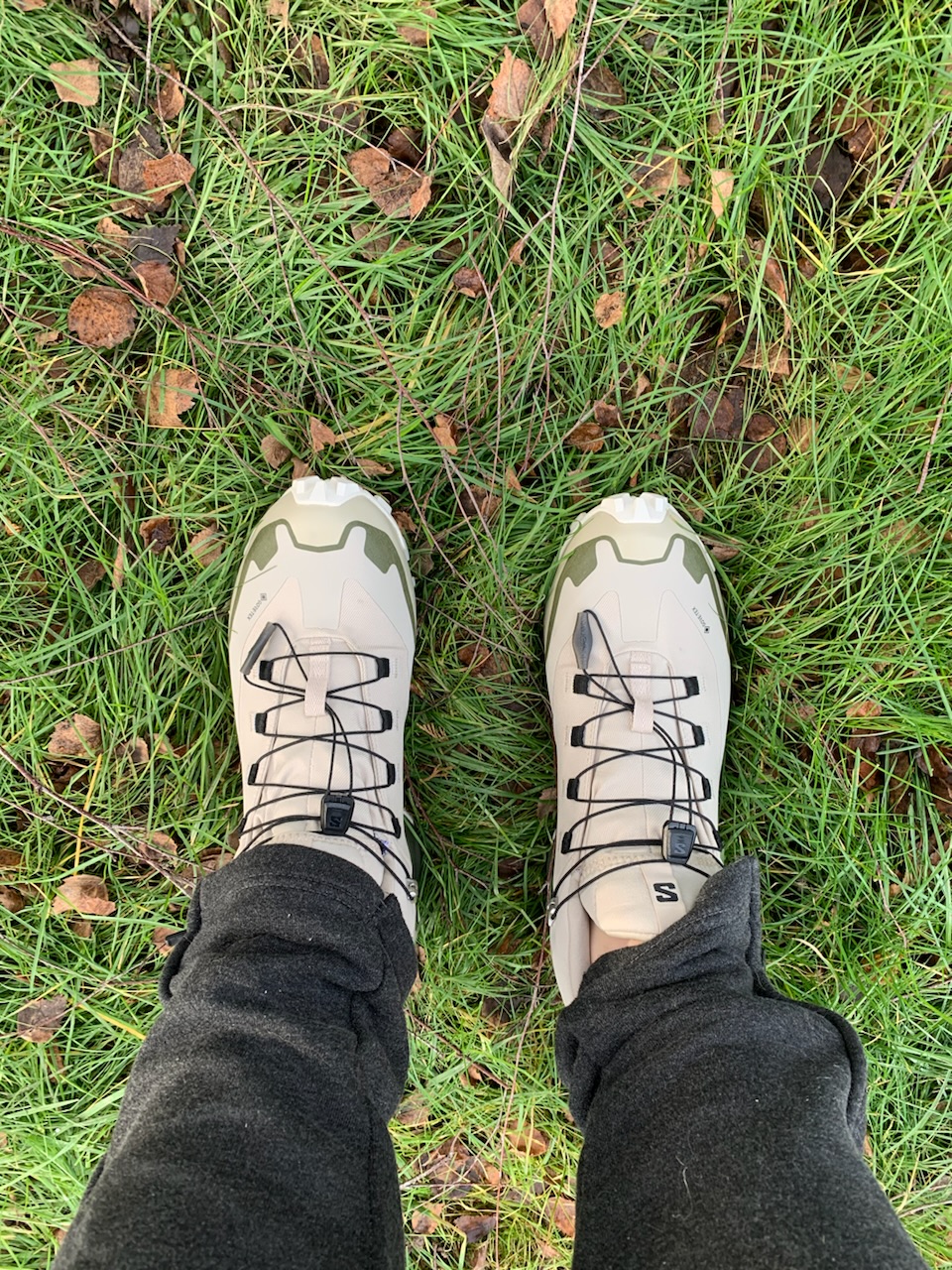 Schuhe angezogen