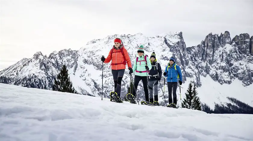 Eggental, Südtirol, Schneeschuhwandern