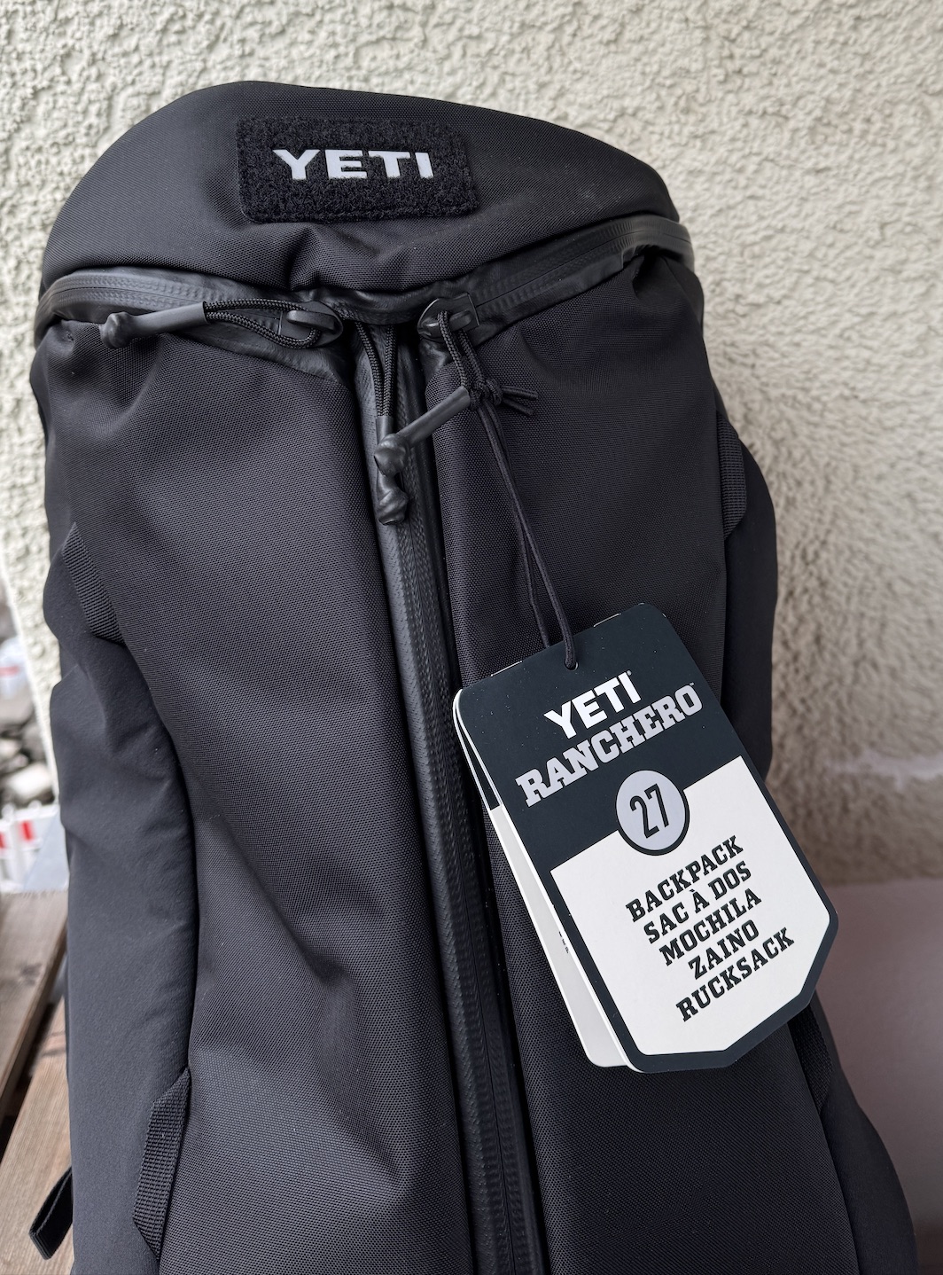 Frontseite des Rucksacks