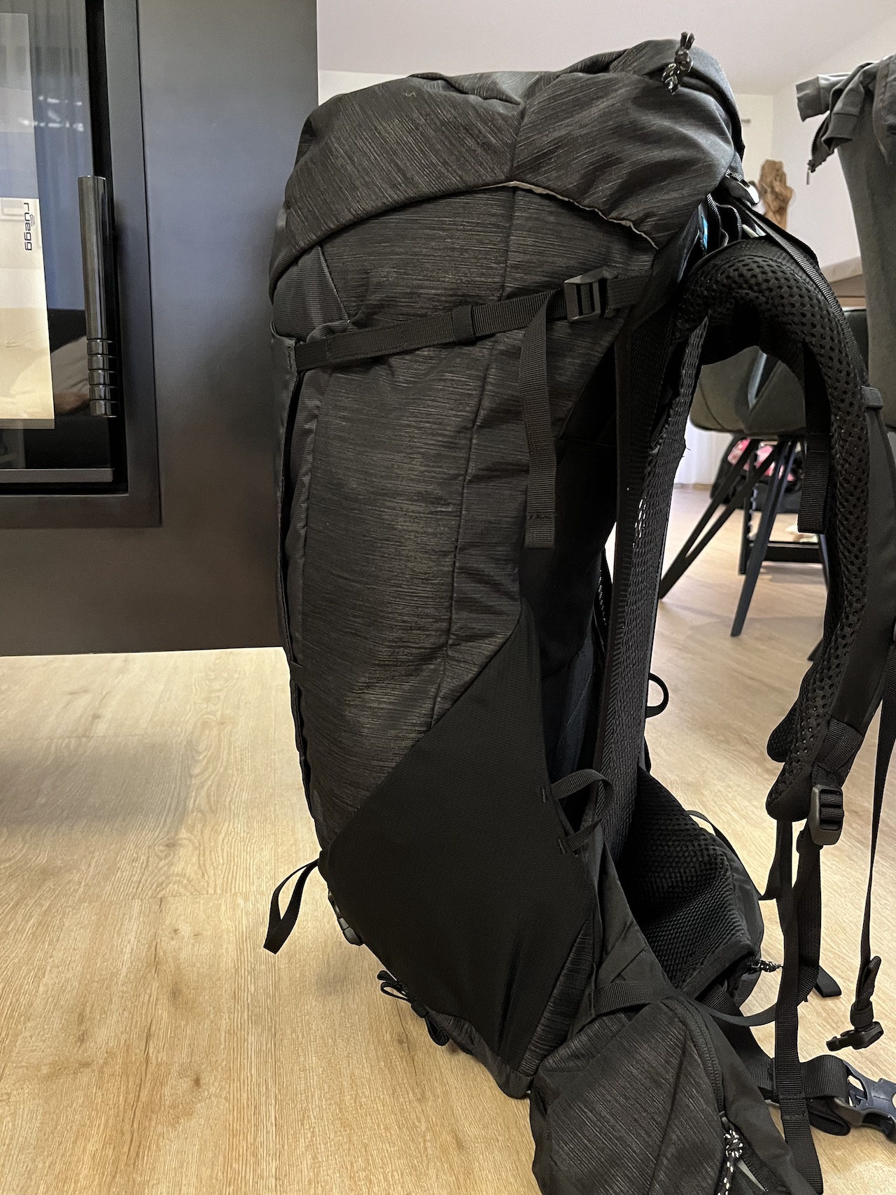 Rucksack im Profil - bleibt sicher nicht frei stehen