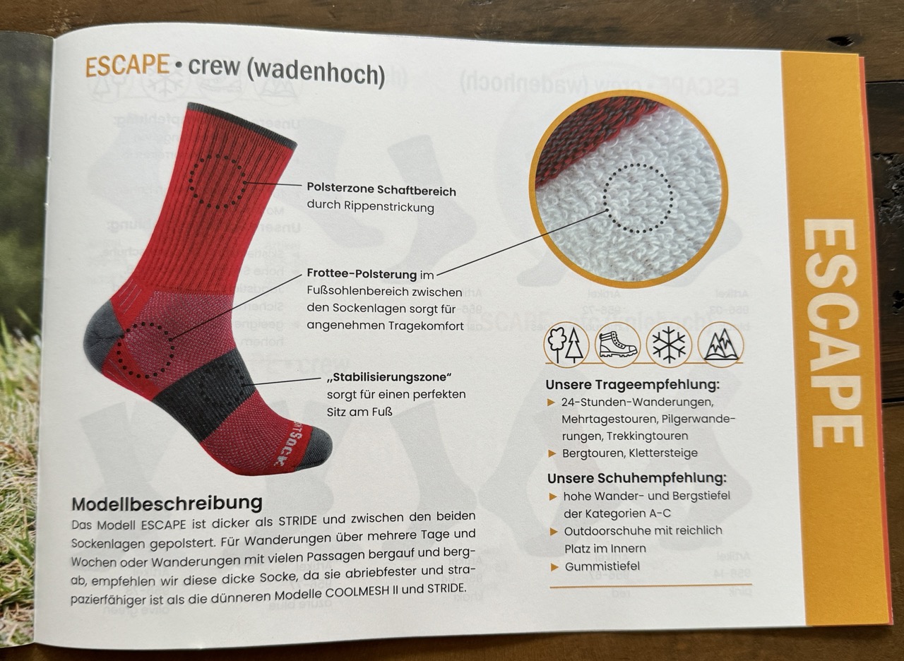 Detailbeschreibung Escape Socken