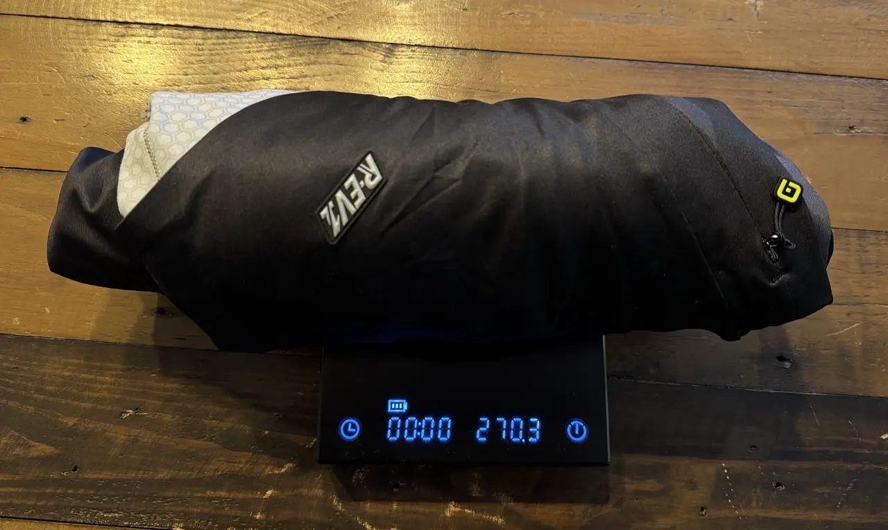 270g wiegt das Shirt in XXXL