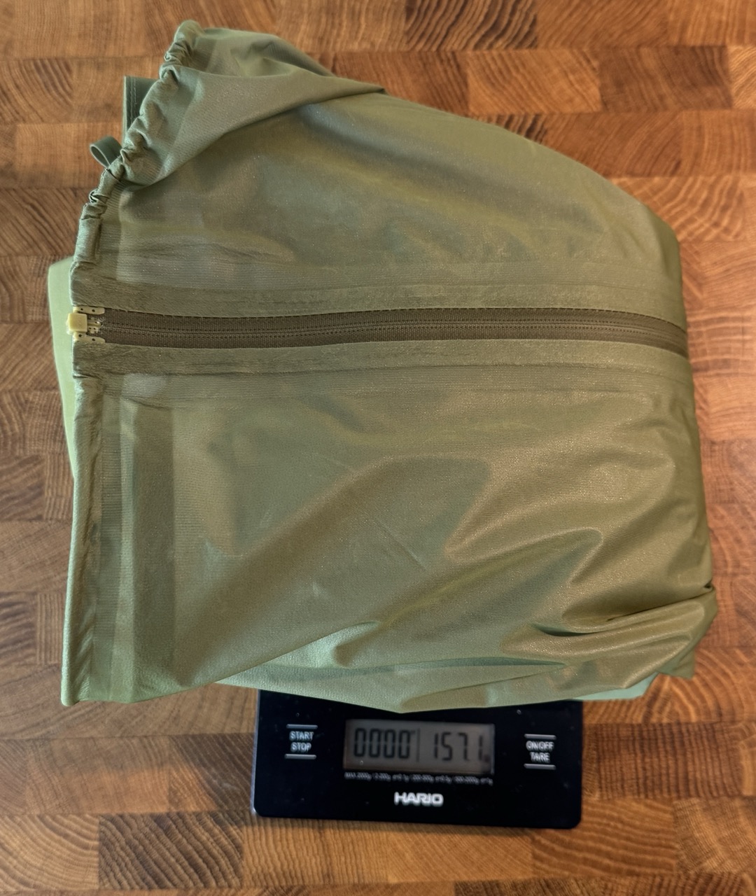 157g auf der Feinwaage