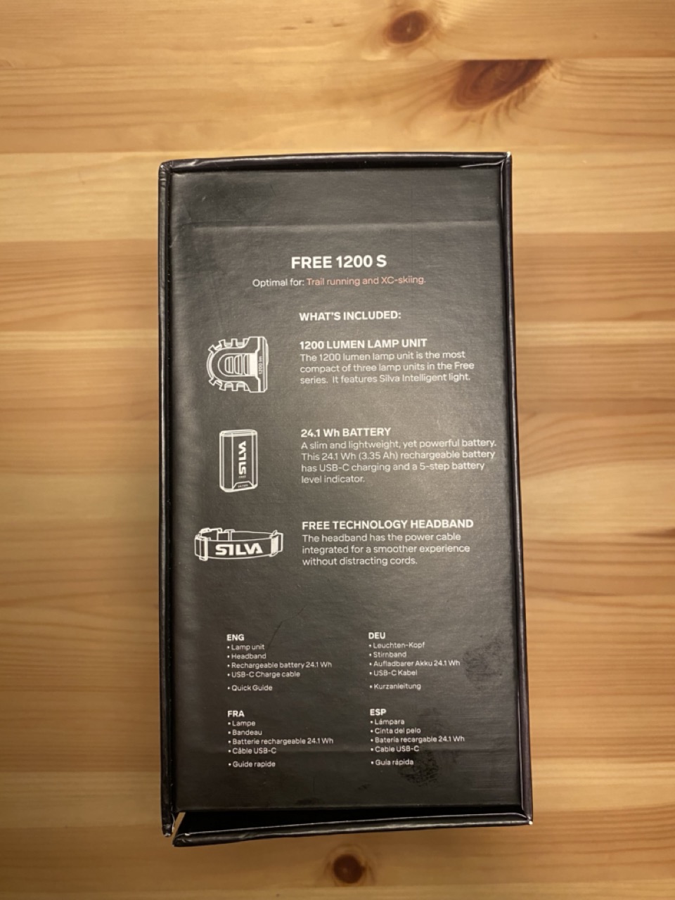 Seite der Verpackung
