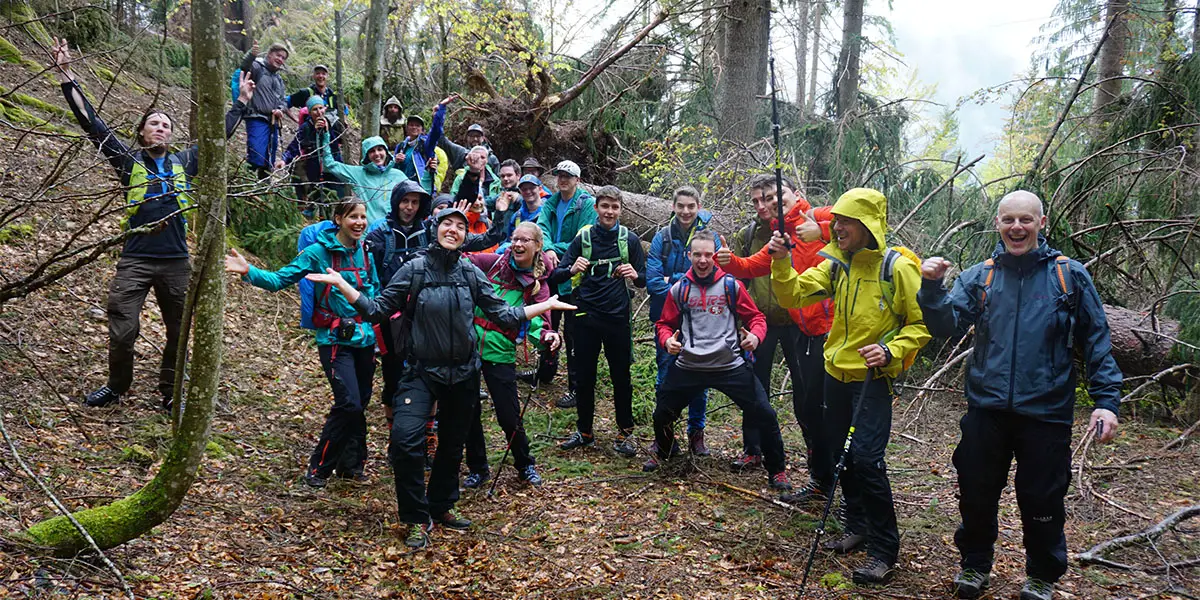 Gruppenfoto Wanderung