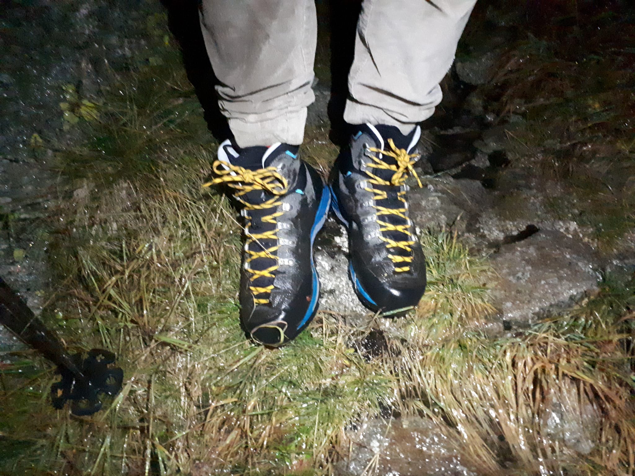 Nasse Schuhe