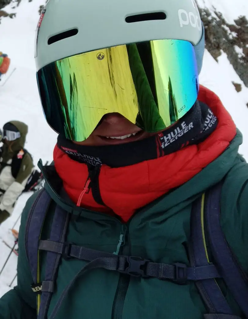 Jacke beim Skifahren