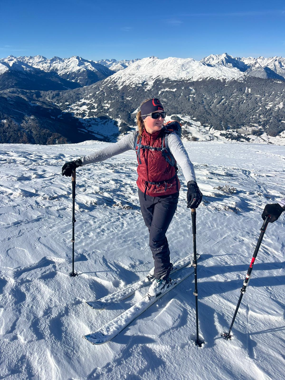 Spaß beim Skitourengehen