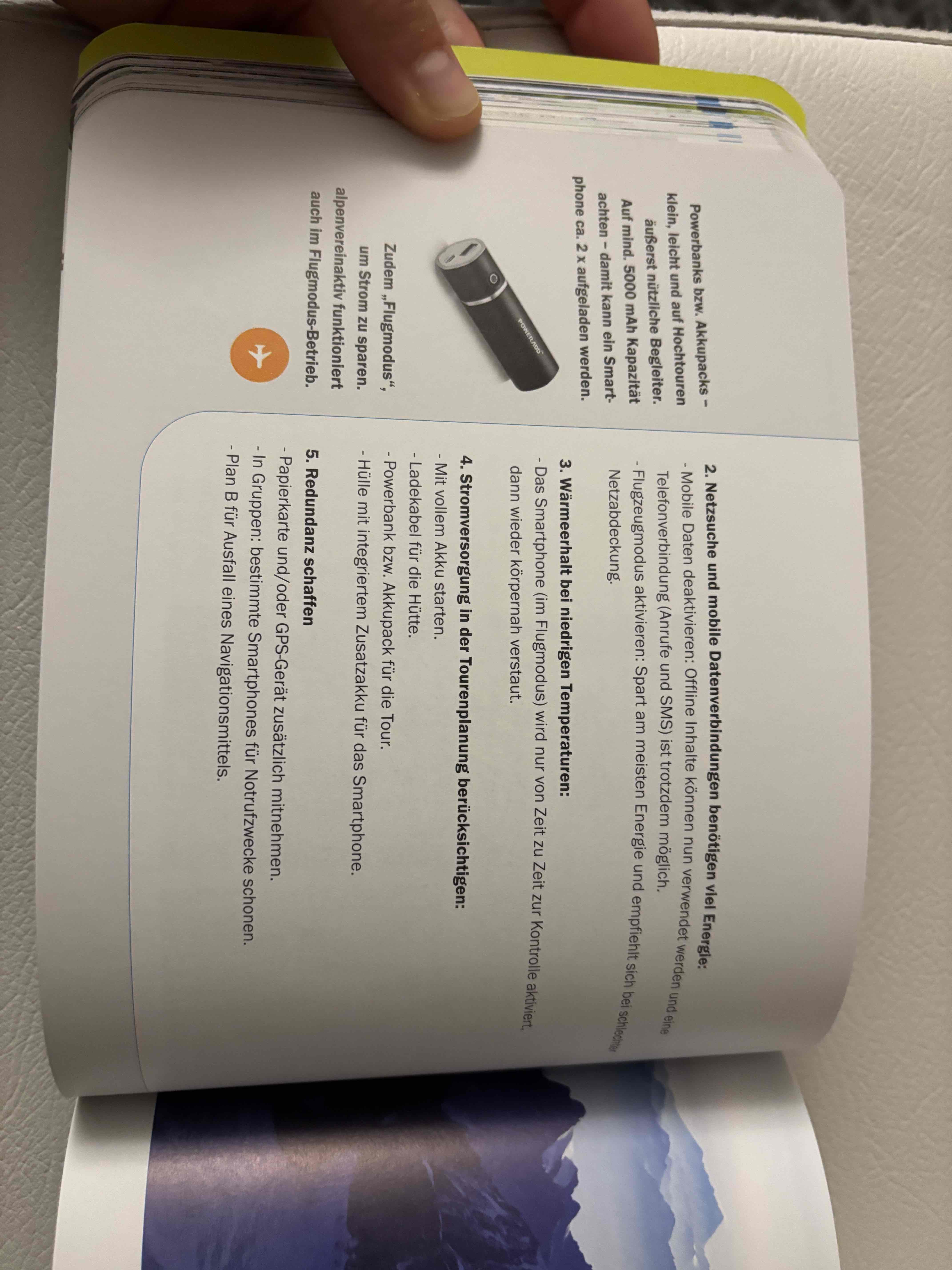 Buchseite über Smartphones