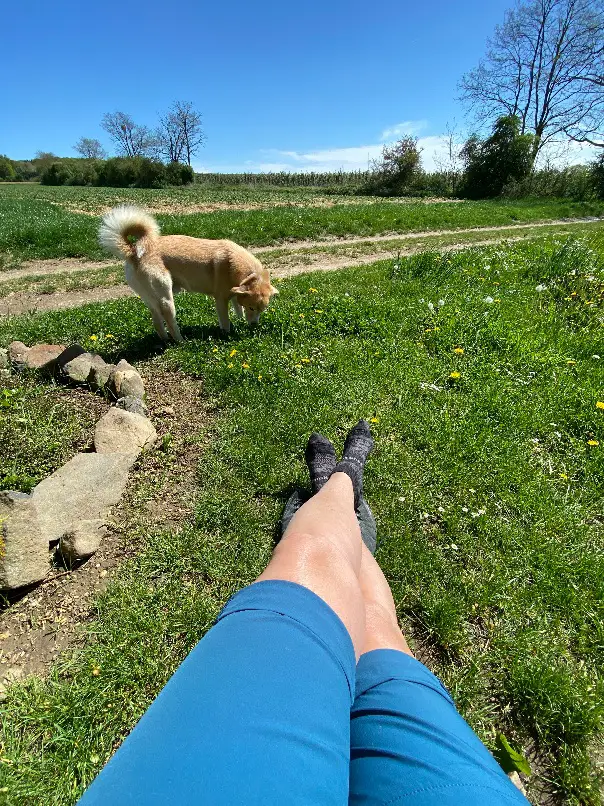 Ein trockenes Laufgefühl, da Schweiß von der Innenschicht an die Außenschicht weiter gegeben wird.