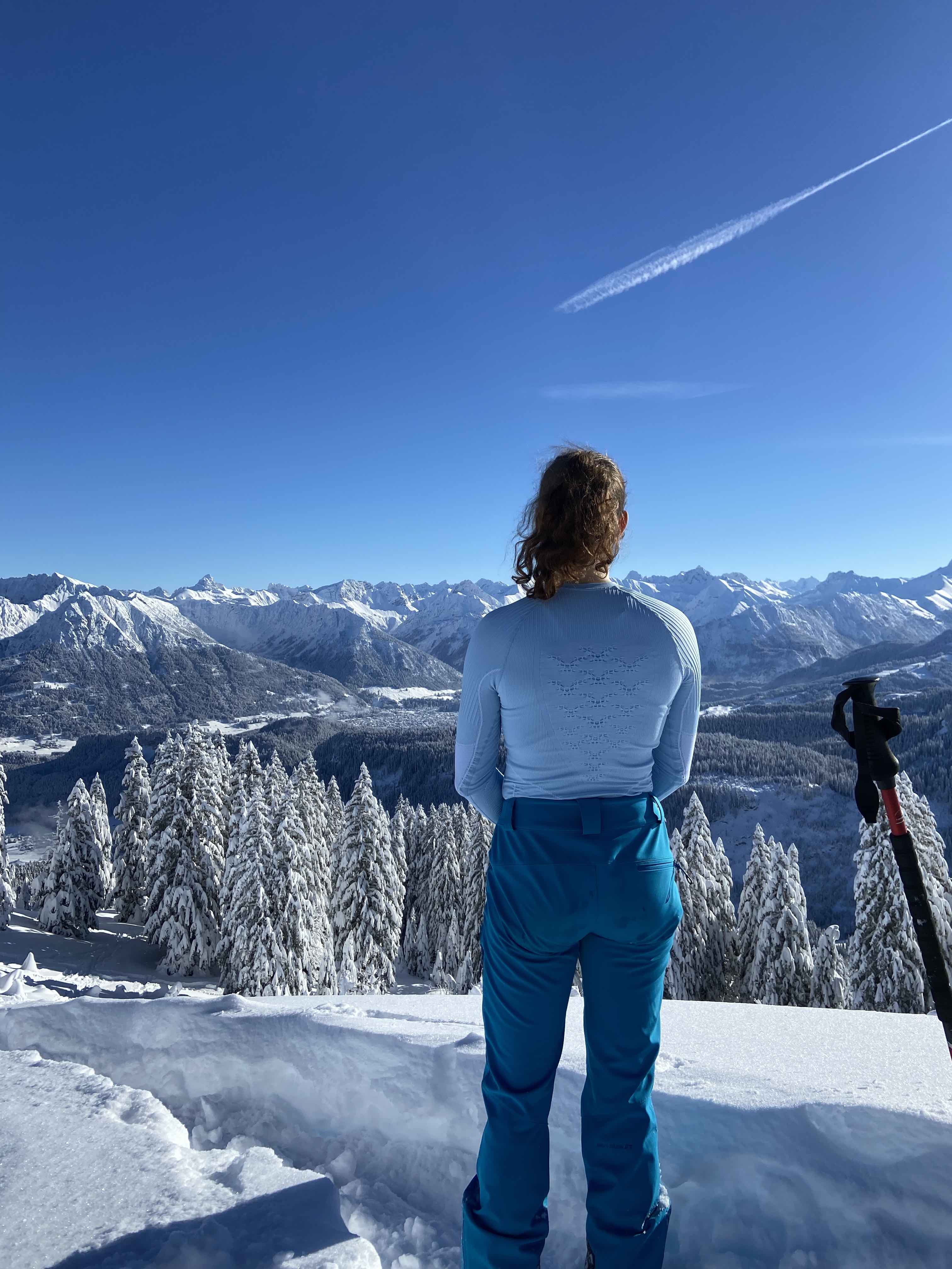 Ich mit dem Shirt auf Skitour